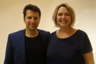 L’écrivain Rolf Hermann et Viola Anthamatten, directrice adjointe du Parc naturel Pfyn-Finges, se réjouissent de cette collaboration et des passionnants projets.
