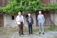 Trois pionniers du paysage viticole de Salquenen: André Mathier, Albert Constantin et Raimund Rodewald.